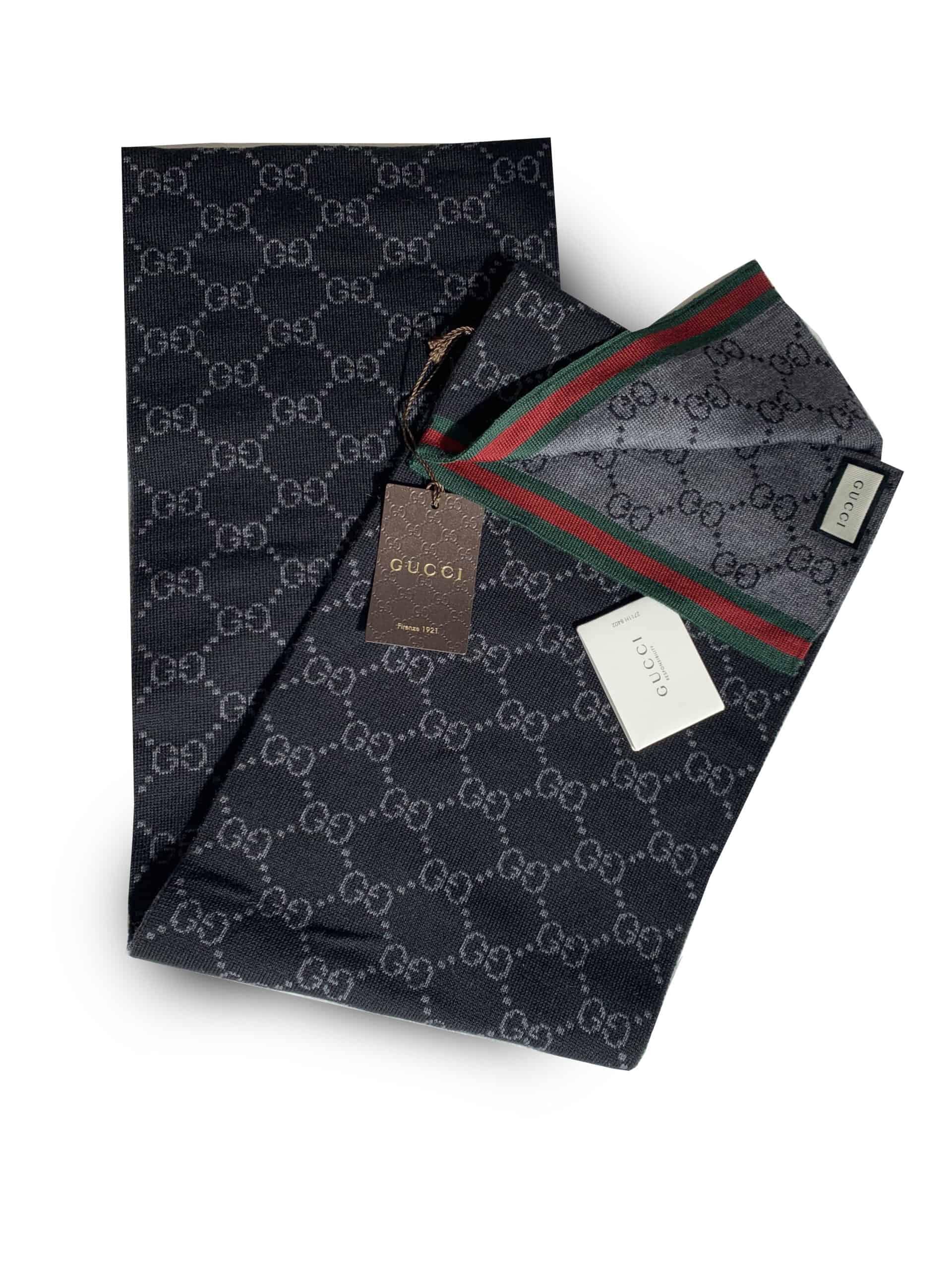 sustracción Nacional este Bufanda Gucci Negra – Carteras y bolsos de lujo